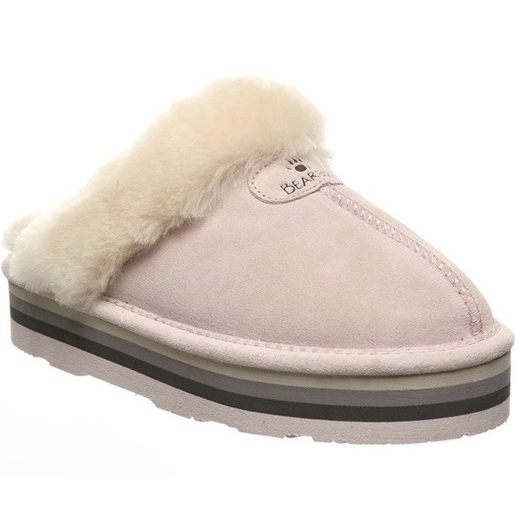 Bearpaw Retro Loki Pale Pink Womens 5 Slipper New With Tags - Picture 1 of 8